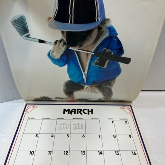VTG "Sydney", the Qantas Koala Bear 1985 Calendar 12x12" - Picture 5 of 9